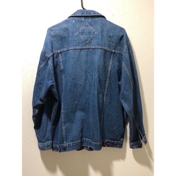 Austin Clothing Co. Blue Denim Jacket Mens XL Button-Up Heavyweight 100% Cotton - Picture 8 of 15